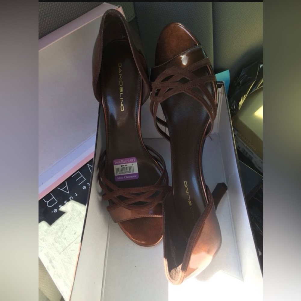Bandolino Brown dress shoe heels size 9 “New”